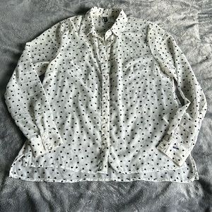 Sheer Button Down Top